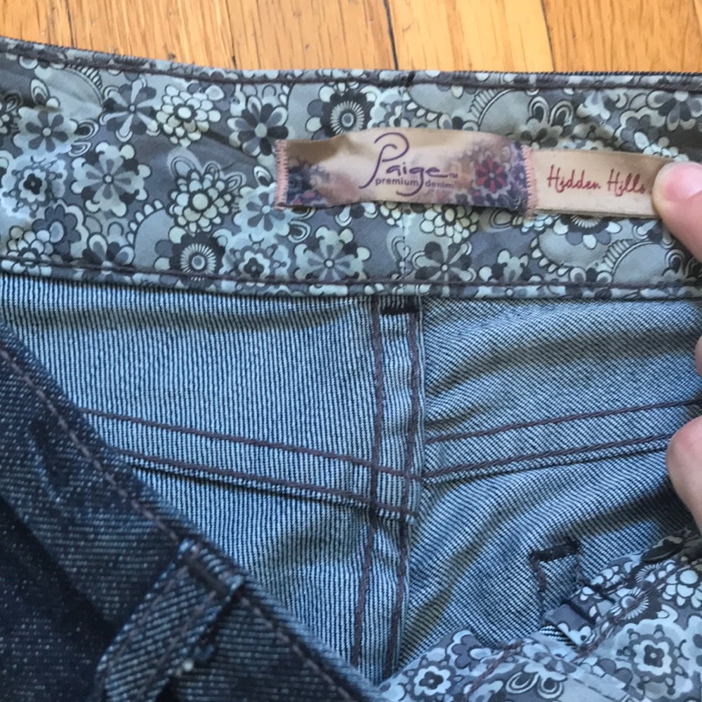 Vintage Paige Hidden Hills straight leg jean size 27 / 4 - Picture 3 of 15